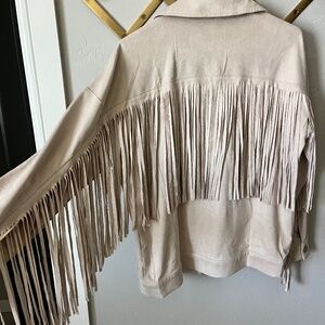 Suede Fringe Jacket